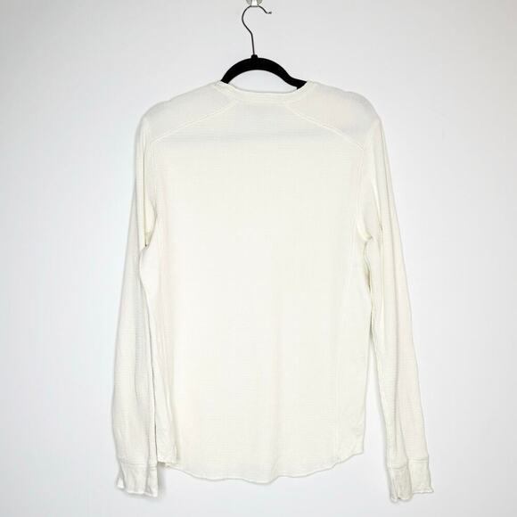 NWT Vince Thermal Crewneck Long Sleeve Shirt Men's Cream Size Medium - Picture 3 of 6